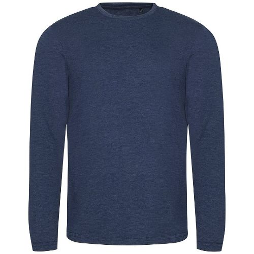 Awdis Just T's Triblend T Long Sleeve Heather Navy